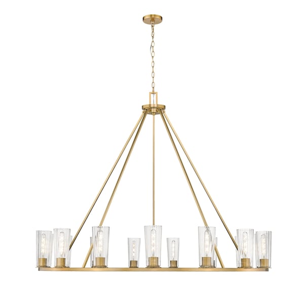 Z-Lite Titus 15 Light Chandelier, 62.5in. W x 31in. H, Modern Gold 826-15MGLD - main